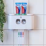 Tandborsthållare - Automatisk tandkrämsdosering