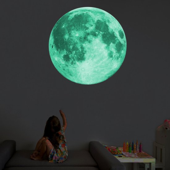 3D väggdekor - Månen - Klicka på bilden för att stänga