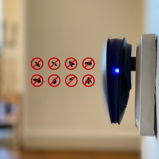 Insektsavvisare med ultraljud - Klicka på bilden för att stänga