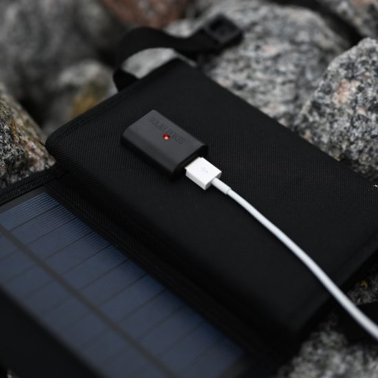 Portabel Solcellsladdare för mobil & surfplatta - Klicka på bilden för att stänga