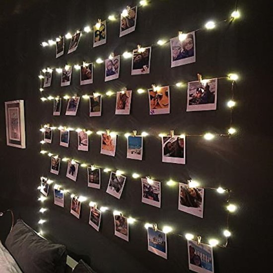 Fotovägg med LED-belysning - Klicka på bilden för att stänga
