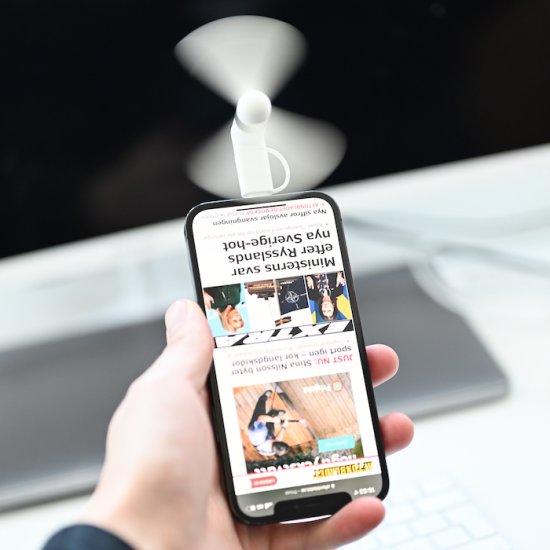 Mini-fläkt för iPhone och Android - Klicka på bilden för att stänga