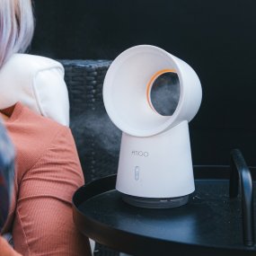 Nattlampa med luftfuktare Nattlampa med luftfuktare