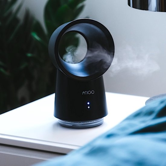 Portabel Luftkylare med nattlampa - Klicka på bilden för att stänga