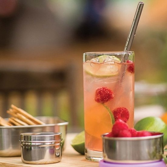 Sugrör i metall (4 st) - Klicka på bilden för att stänga