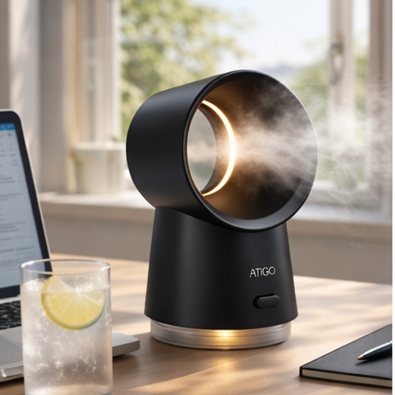 Portabel Luftkylare med nattlampa