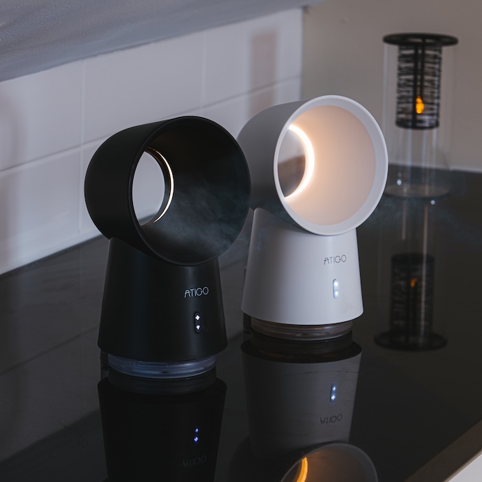 Bladlös fläkt med LED-nattlampa