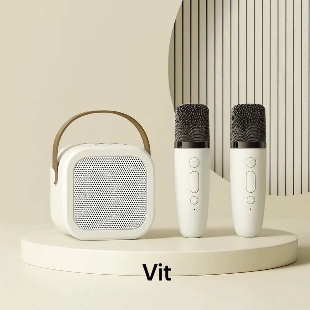 MiniKaraoke - 2 mikrofoner + högtalare