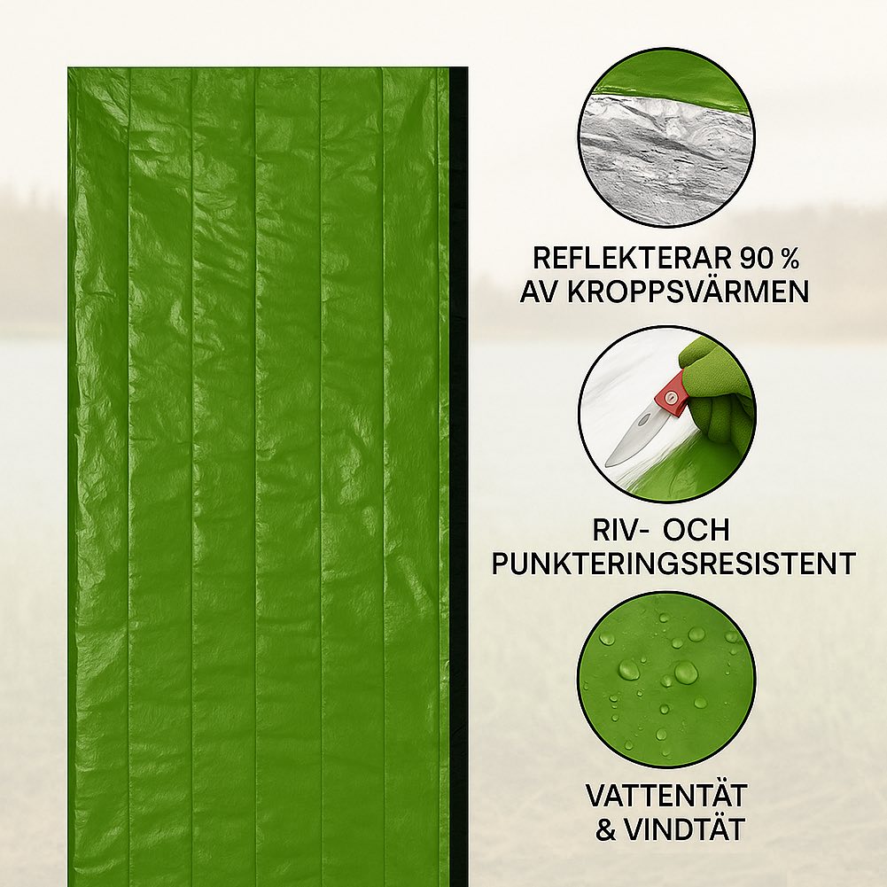 Nödsovsäck 2.0 med visselpipa