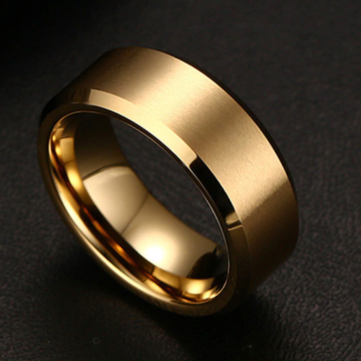 Minimalistisk ring i titanium - Klicka på bilden för att stänga