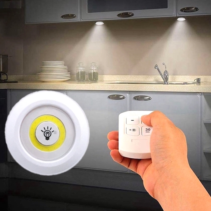 Batteridrivna LED-spotlights (3 st)